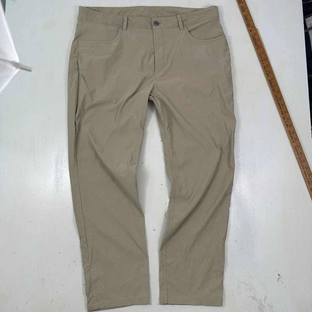 The North Face Sprag 5 Pocket Pants Men 40x30 Beige Khaki Outdoor Lightweight‎